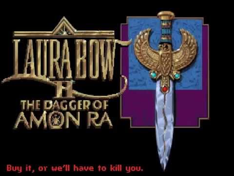 The Dagger of Amon Ra (Laura Bow II) - Game Loop Demo (MT-32 music) PC MS-DOS, 1992.