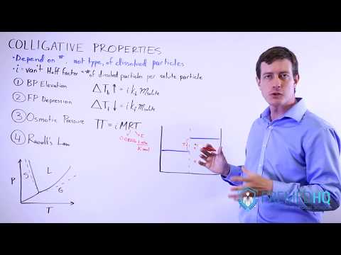 The Colligative Properties