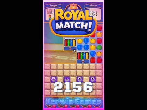 Royal Match Level 2156 - No Boosters Gameplay