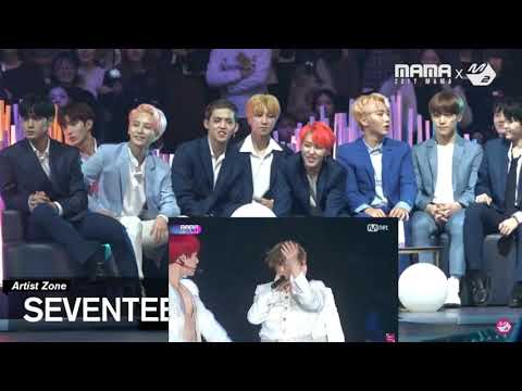 171129 MAMA in Japan 몬스타엑스(MONSTA X) - DRAMARAMA 무대 세븐틴(SEVENTEEN) 리액션