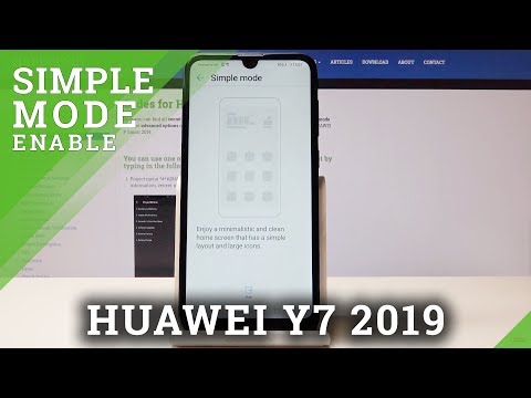 How to Enter Simple Mode in Huawei Y7 2019 - Large Icons