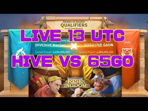 RoK - (LIVE @ 12:45 UTC) First OL Match. HiVE (1636) vs 65GO (1665). #SNO vs CHn And 88WG vs KI22