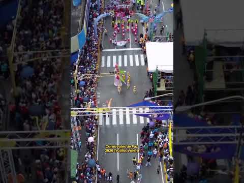 ¡Q' buen y gran desfile en el municipio Valera, estado Trujillo 🇻🇪🤞🏽 Carnvales de Paz 2026!
