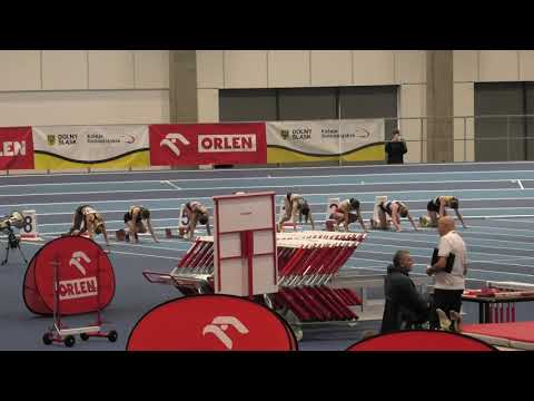 60m kobiet bieg 1 - Wrocław 20260131