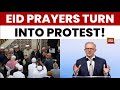 Sydney Mosque Australia PM Albanese Booed At Eid Prayers Over Gaza Stance Muslims Jews Protest