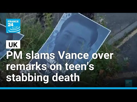 UK PM criticises Vance over comments about teen's stabbing death