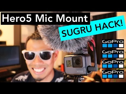 GoPro Hero 5 マイクマウント - スグルハック（ハウツー (GoPro Hero 5 Microphone Mount - Sugru Hack  (How-to))