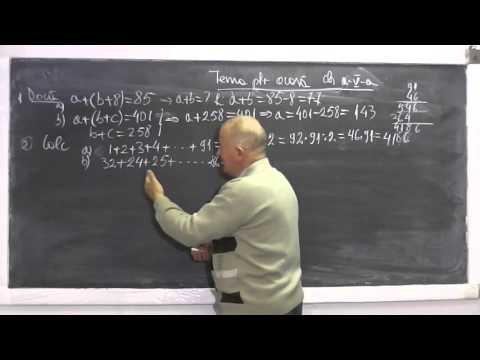 1/2 Lectia 622 - Exercitii distributivitatea inmultirii fata de adunare Factor comun - Tema Clasa 5