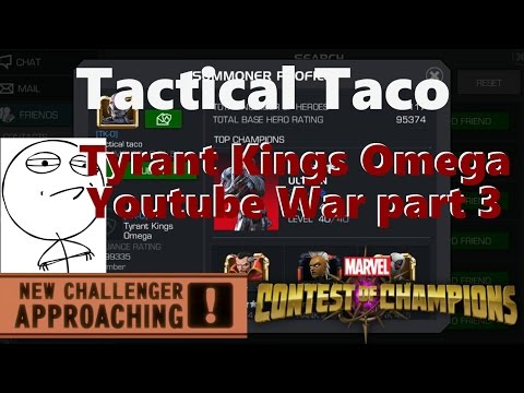 Marvel Contest of Champions: RizzoTheLegend VS Tactical Taco Youtube war p3 w/the.virus