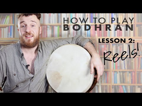 HOW TO PLAY BODHRAN: Playing REELS on BODHRAN with 4 simple but SUPER effective patterns- LESSON 2