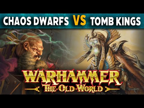 Chaos Dwarfs vs Tomb Kings of khemri - Warhammer The Old World Battle Report