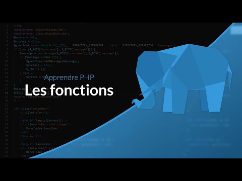 Apprendre le PHP Chapitre 10 Les fonctions utilisateurs