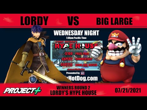 Lordy (Ike) vs Big Large (Wario) Lordy's Hype House Winners Round 2 [Project M] [P+]