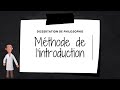 Méthode de PHILOSOPHIE - l'introduction de dissertation (la BASE)