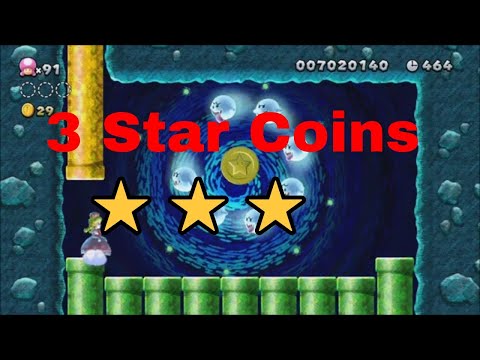 Soda Jungle-4 Painted Swampland | 3 Star Coin Guide ⭐⭐⭐| New Super Mario Bros. U Deluxe ⛳