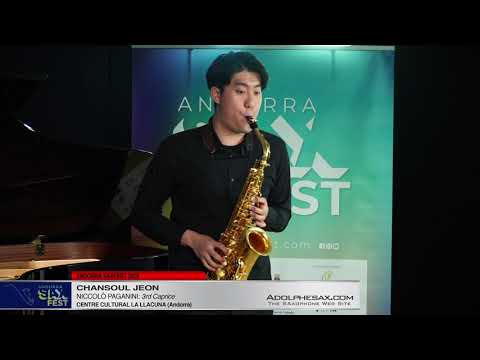 Andorra SaxFest 2019 1st Round   Chansoul Jeon   3rd Caprice by Niccolo Paganini