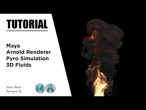 Pyro Simulation | Maya | Arnold Renderer | Tutorial
