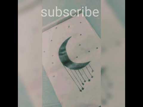 how to draw a moon 🌙|art of habiba |