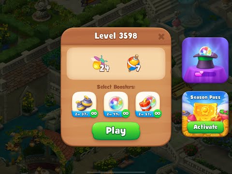 Gardenscapes Level 3598