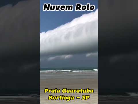 Olha a nuvem rolo  #guaratuba #bertioga