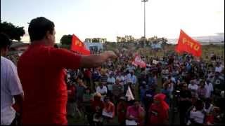 Cléber Rabelo fala no ato de um ano da desocupação do Pinheirinho