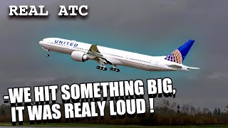 Boeing 777 Hits Unknown Object in flight. REAL ATC