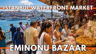 ISTANBUL TURKEY 2026 4K MARKET TOUR | Eminönü Bazaar Delicious Foods, 