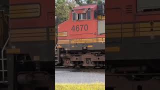 BNSF 6951 ES44C4 leads an intermodal train in Fairburn, Ga!!