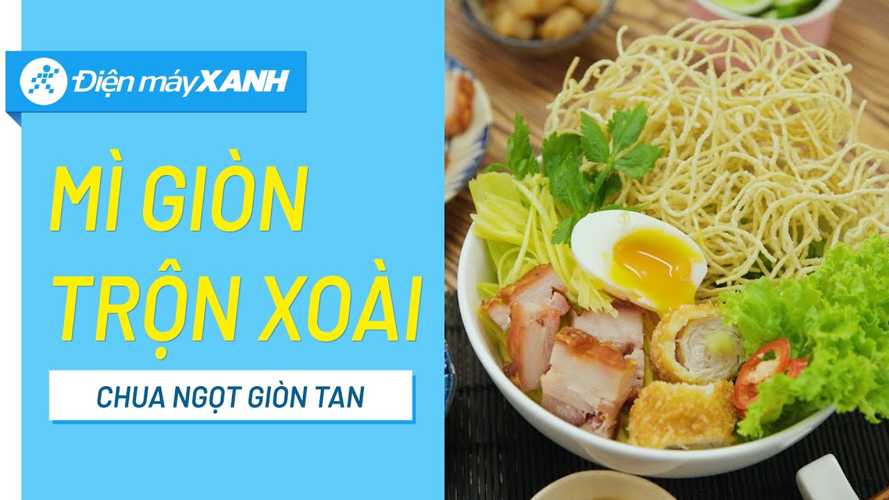 Cách làm mì giòn trộn xoài chua ngọt giòn tan dễ làm tại nhà - Ảnh 1