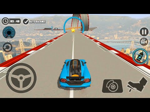 Impossible Car Tracks 3D New Update - New Skins and New Levels - Blue Car Driving Stunts Gameplay