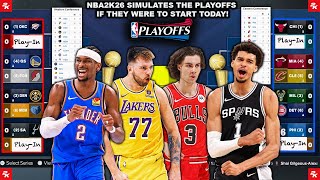 I Started The 2026 NBA Playoffs Today! (Live Simulation)