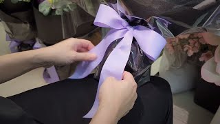 How to Tie a Perfect Ribbon 🎀 | Bouquet, Gift Wrap Technique 👌🏻