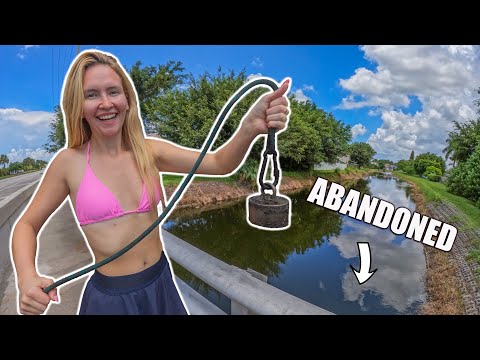 Magnet Fishing An Abandoned Bridge And Finds Something Huge - Is There Hidden Treasure In The Water?
