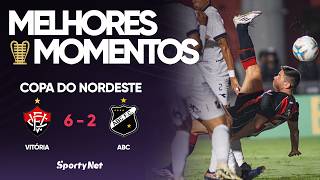 GOLEADA NA SEMIFINAL DE IDA ENTRE VITÓRIA 6 x 2 ABC - MELHORES MOMENTOS
