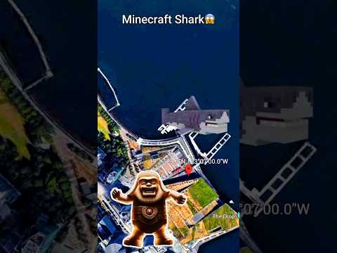 Kon-Tiki Maps - Minecraft Shark on Google Earth and Google Maps 🌎 #kontikimaps #googleearth #minecraftshark