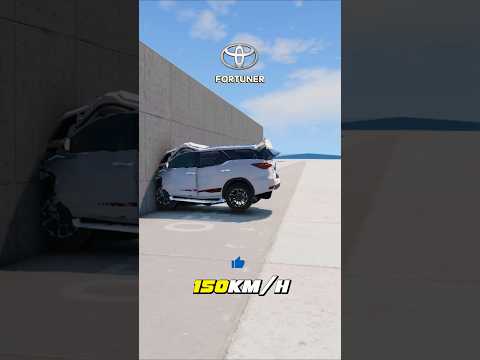 Fortuner Damage Test 🤯⚡🏎️ #beamngdrive #fortuner #toyota