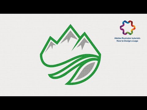 Adobe illustrator Flat Logo Design Tutorial For Beginners Logo Design illustrator Mountains