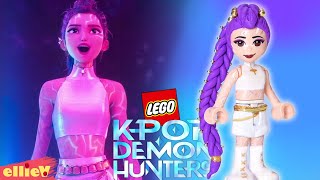 Making Rumi's Golden outfit in LEGO 🌟 doll repaint DIY craft