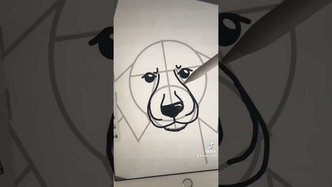Como dibujar un perro usando figuras geométricas 🤭🤭