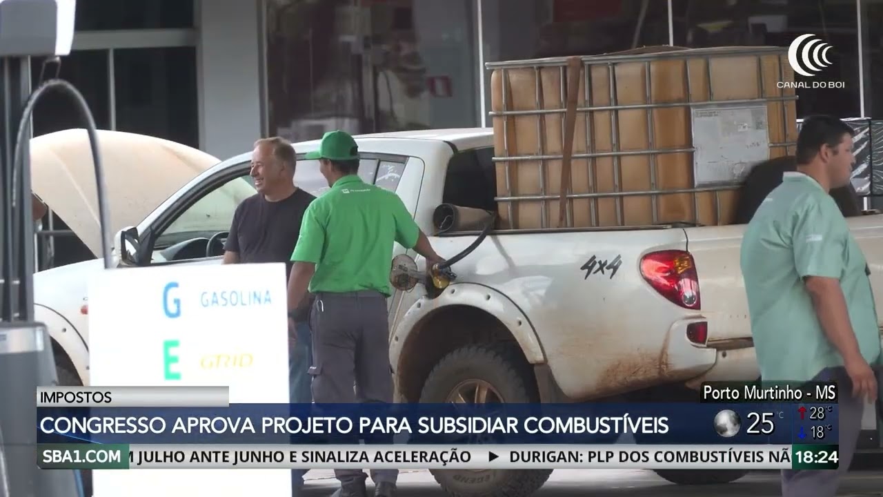 Congresso aprova projeto para subsidiar combustíveis