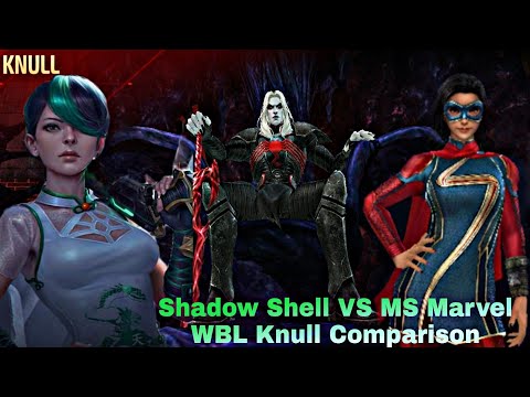 Shadow Shell VS MS Marvel WBL Knull Comparison - Marvel Future Fight