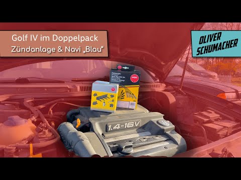 Zündanlage reparieren & Navi MFD Einbau "Blau" / Das doppel Golf IV Projekt #6 / Oliver Schumacher