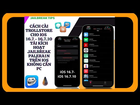 [HOT] CÀI TROLLSTORE & ESIGN+ JB CHO iOS 16.7 - 16.7.10 | CÀI IPA VĨNH VIỄN - TÁI JB PALERA1N NO PC