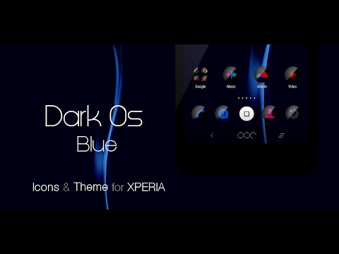 Dark Os Blue Theme Video