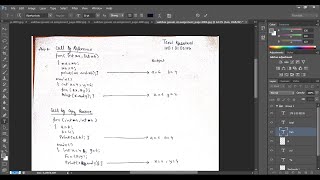 How to neatly edit a handwritten college assignment in PhotoShop.