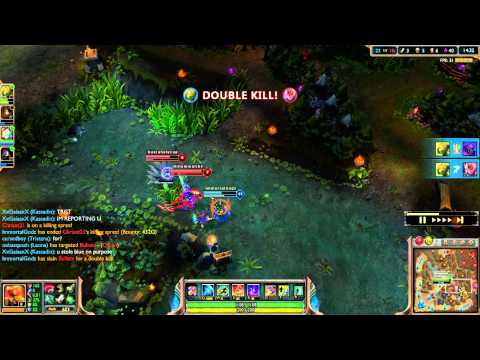 League of Legends - Akali 1v5 PENTA KILL