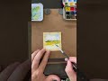 Miniature watercolor landscape speedpainting #art #watercolorpainting #painting #watercolorlandscape