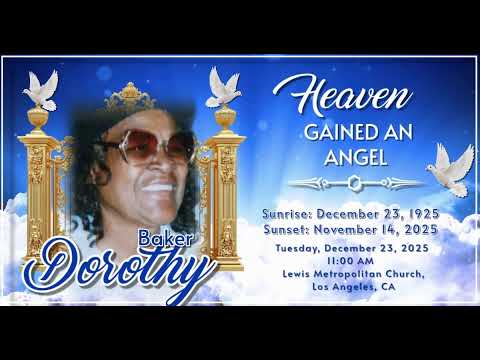 Celebration of Life Dorothy Baker