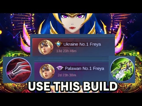 TOP 1 GLOBAL FREYA | SUPREME BADGE NUMBER 1 FREYA | FREYA BEST BUILD | NEW FREYA | MLBB