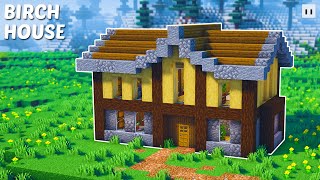Minecraft : How to Build a Small Birch Mansion | Multiplayer House